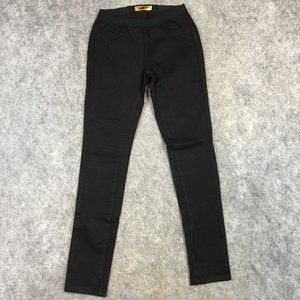 BLANK NYC Jeggings 27 4 Denim Mid Rise Skinny Solid Black Pull On Waist Elastic